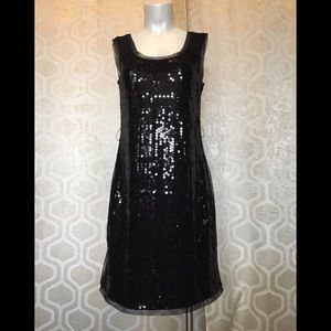 Black sequin dress